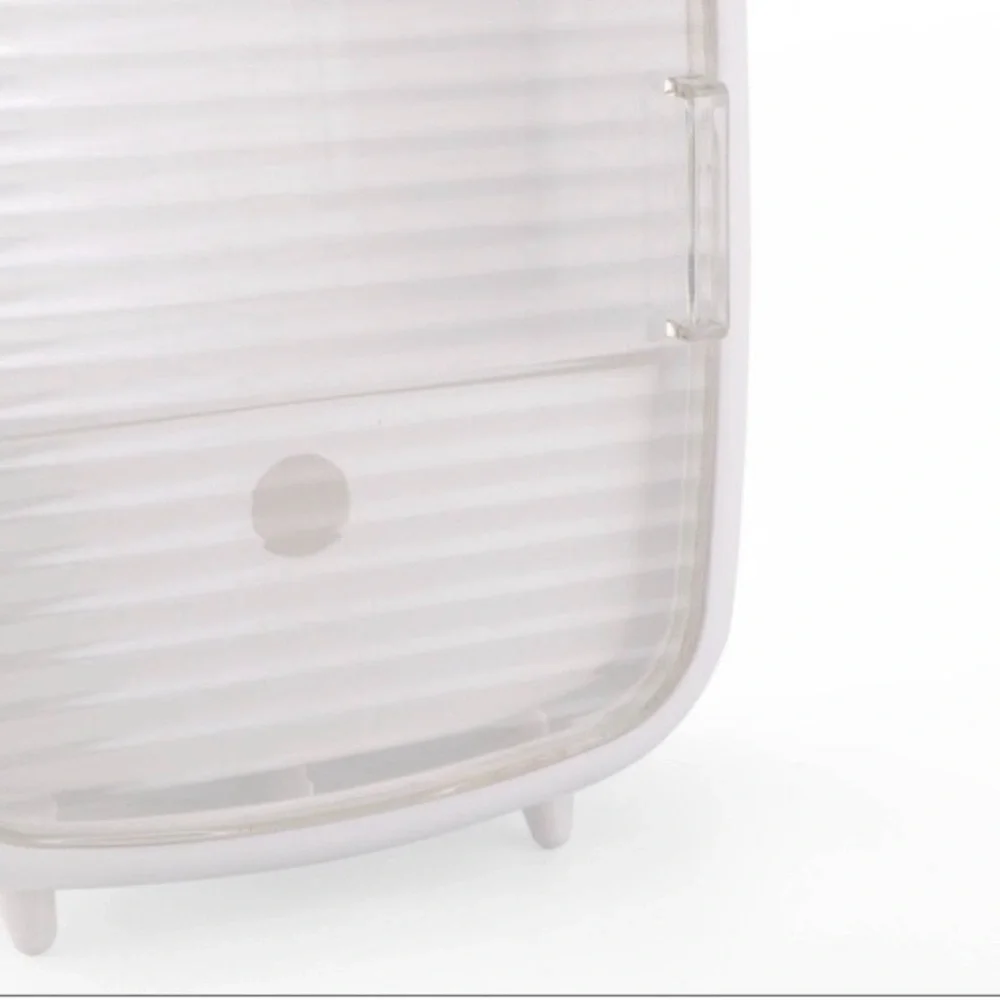 Target Bullseye Playground White Cosmetic Display Storage Case w/ drawer, New!